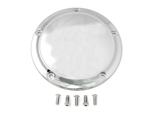 V-Twin Chrome 5-Hole Smooth Derby Cover - 42-0190