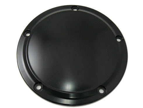 V-Twin Matte Black 5-Hole Smooth Derby Cover - 42-0191