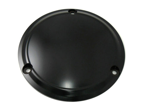 V-Twin Matte Black 3-Hole Smooth Derby Cover - 42-0195