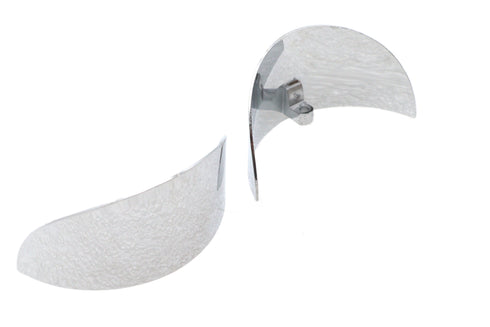 V-Twin Chrome 4-1/2 inch Deco Spotlamp Visor Set - 42-0208