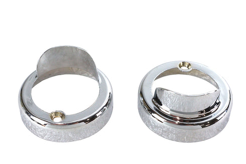 V-Twin Chrome Bullet Marker Lamp Visor - 42-0218