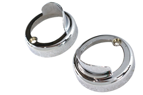 V-Twin Chrome Bullet Marker Lamp Visor - 42-0218