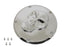 V-Twin Raised Skull Derby Cover Chrome - 42-0222