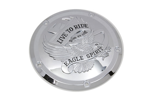 V-Twin Eagle Spirit Derby Cover Chrome - 42-0226