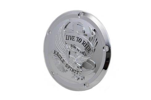 V-Twin Eagle Spirit Derby Cover Chrome - 42-0226