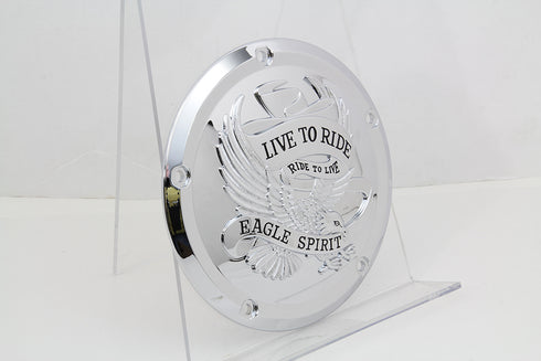 V-Twin Eagle Spirit Derby Cover Chrome - 42-0226