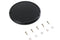 V-Twin M8 Flat Black 5-Hole Smooth Derby Cover - 42-0231