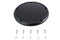 V-Twin M8 Wrinkle Black 5-Hole Smooth Derby Cover - 42-0232