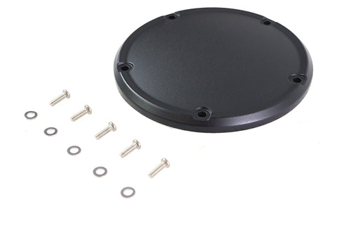 V-Twin M8 Wrinkle Black 5-Hole Smooth Derby Cover - 42-0232