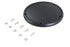 V-Twin M8 Wrinkle Black 5-Hole Smooth Derby Cover - 42-0232