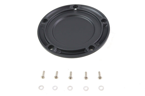 V-Twin M8 Wrinkle Black 5-Hole Smooth Derby Cover - 42-0232