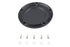 V-Twin M8 Wrinkle Black 5-Hole Smooth Derby Cover - 42-0232