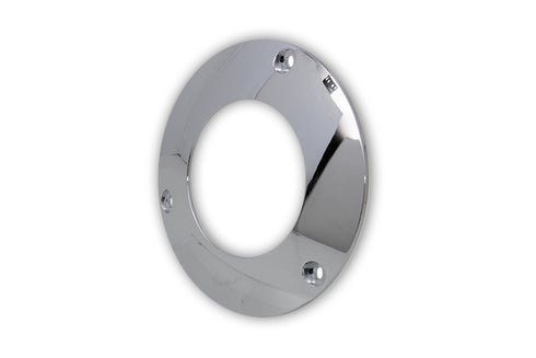 V-Twin 3-Hole C-Thru Derby Cover Chrome - 42-0238