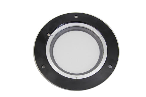 V-Twin Black 3-Hole C-Thru Derby Cover - 42-0239