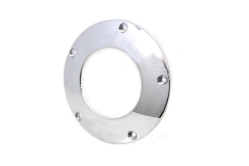 V-Twin Chrome 5-Hole C-Thru Derby Cover - 42-0240