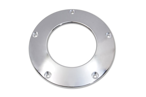 V-Twin Chrome 5-Hole C-Thru Derby Cover - 42-0240