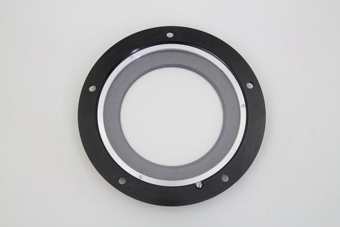 V-Twin Black 5-Hole C-Thru Derby Cover - 42-0241