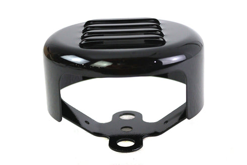 V-Twin Black Louvered Horn Cover - 42-0248