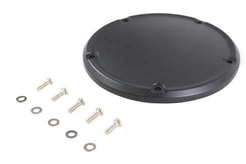 V-Twin Matte Black 5 Hole Domed Derby Cover - 42-0249