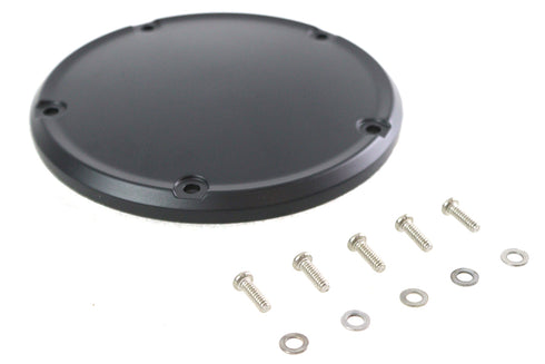 V-Twin Matte Black 5 Hole Domed Derby Cover - 42-0249
