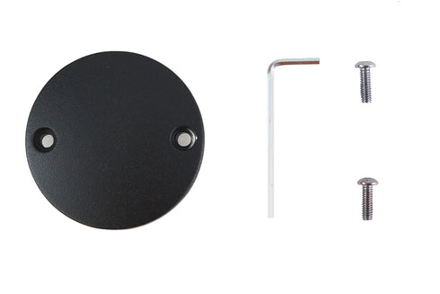 V-Twin M8 Ignition System Cover Domed Wrinkle Black - 42-0259