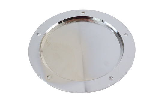 V-Twin Chrome 5 Hole Skull Derby Cover - 42-0263