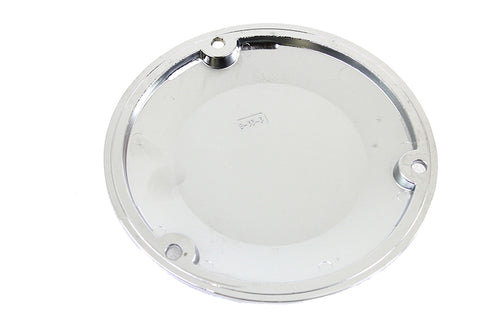 V-Twin Chrome 3 Hole Skull Derby Cover - 42-0267