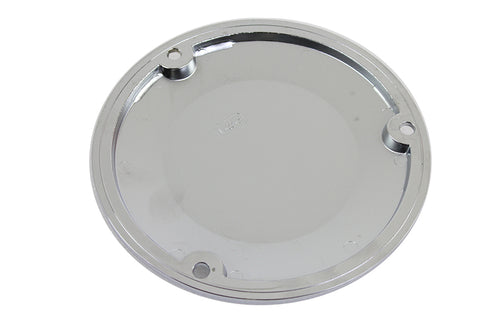 V-Twin Chrome 3 Hole Skull Derby Cover - 42-0267