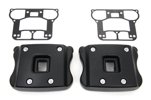 V-Twin Rocker Box Cover Set Black - 42-0352