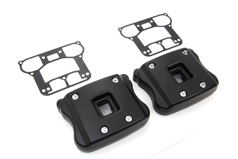 V-Twin Rocker Box Cover Set Black - 42-0352