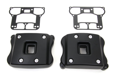 V-Twin Rocker Box Cover Set Black - 42-0352
