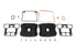 V-Twin Rocker Box Cover Set Black - 42-0353