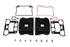 V-Twin Rocker Box Cover Set Black - 42-0353