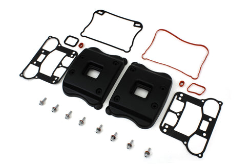 V-Twin Rocker Box Cover Set Black - 42-0353