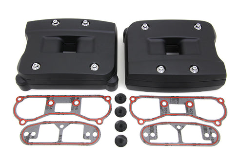 V-Twin Black Rocker Box Cover Set - 42-0355