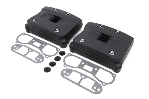 V-Twin Black Rocker Box Cover Set - 42-0355