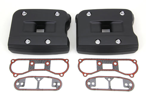 V-Twin Black Rocker Box Cover Set - 42-0356