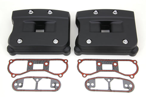 V-Twin Black Rocker Box Cover Set - 42-0356