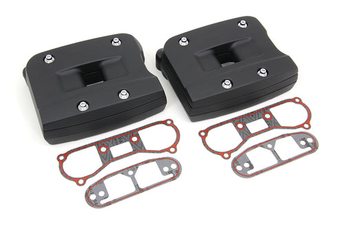 V-Twin Black Rocker Box Cover Set - 42-0356