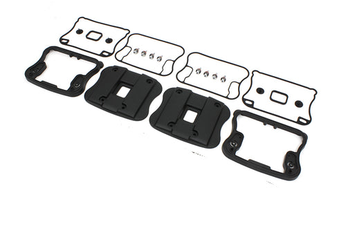 V-Twin Top Rocker Box Cover and D-Ring Kit Black - 42-0362