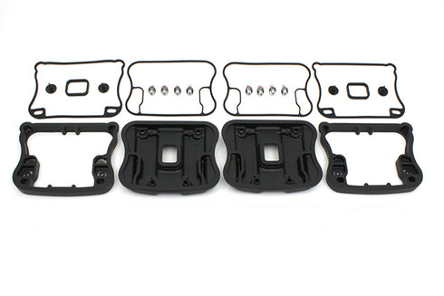 V-Twin Top Rocker Box Cover and D-Ring Kit Black - 42-0362