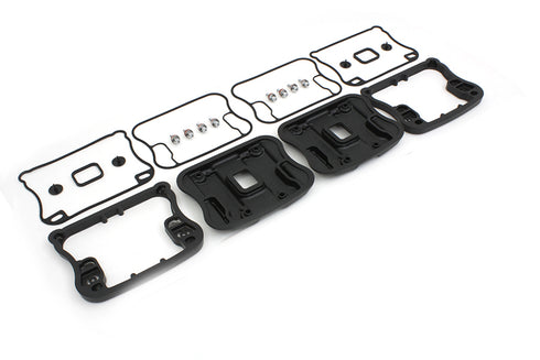 V-Twin Top Rocker Box Cover and D-Ring Kit Black - 42-0362