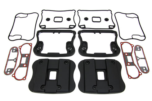 V-Twin Top Rocker Box Cover and D-Ring Kit Black - 42-0363