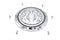 V-Twin Chrome 6-Hole Flame Derby Cover - 42-0468