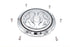 V-Twin Chrome 6-Hole Flame Derby Cover - 42-0468