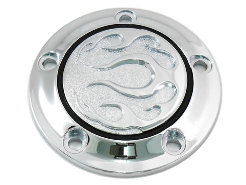 V-Twin Chrome 5-Hole Flame Point Cover - 42-0472