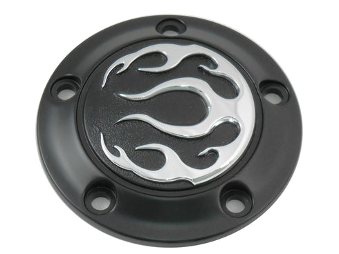 V-Twin Black 5-Hole Flame Point Cover - 42-0473