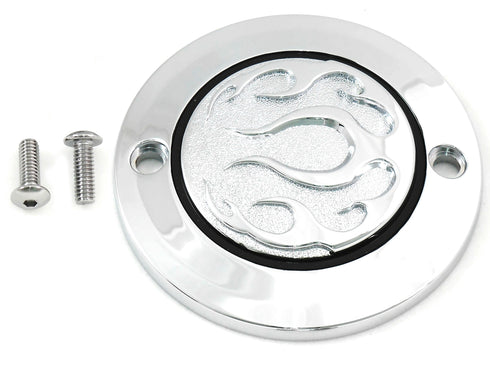 V-Twin Chrome 2-Hole Flame Point Cover - 42-0474