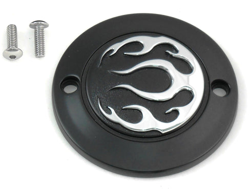 V-Twin Black 2-Hole Flame Point Cover - 42-0475