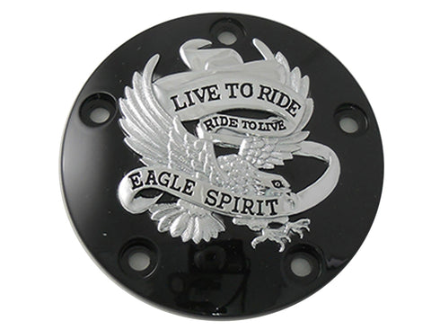 V-Twin Black 5-Hole Eagle Spirit Point Cover - 42-0481